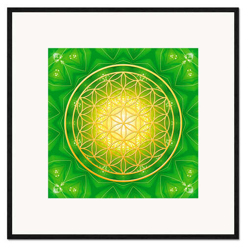 Framed art print Flower of life - healing