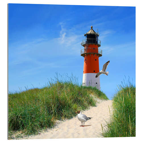 Gallery print On lighthouse at the dike