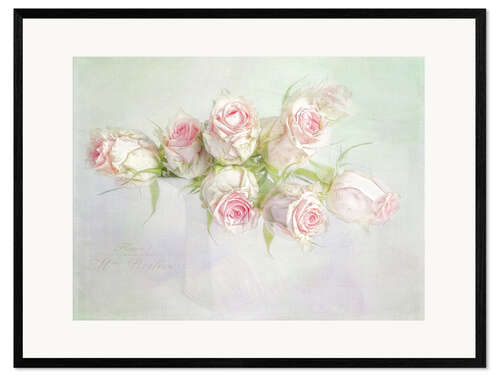 Impression artistique encadrée Jolies roses