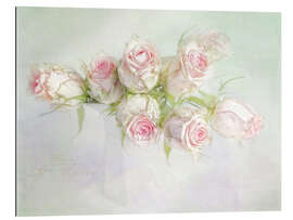 Tableau en plexi-alu Jolies roses