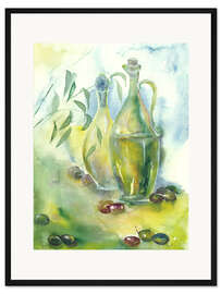 Gerahmter Kunstdruck Olivenoel