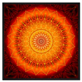 Gerahmter Kunstdruck Mandala Energie 1