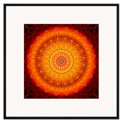 Ingelijste kunstdruk Energy Mandala 1