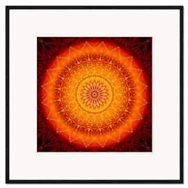 Ingelijste kunstdruk Energy Mandala 1