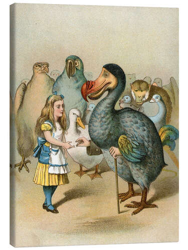 Canvas print The Dodo solemnly presented the thimble from Alice's Adventures in Wonderland