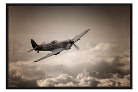 Gerahmter Kunstdruck Spitfire Patrol