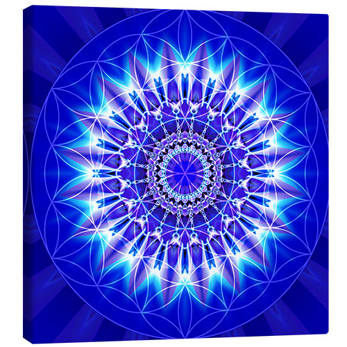 Canvas print Spirituality with Mandala Flower of Life