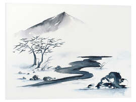 Foam board print Asiatic Landscape