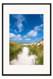 Gerahmter Kunstdruck Strandaufgang