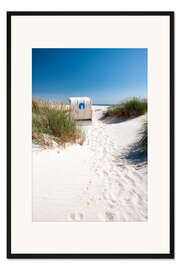 Gerahmter Kunstdruck Nordsee - Dünenweg