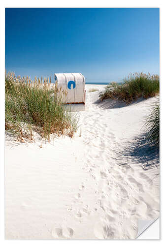 Selvklæbende plakat Beach Impressions Northsea