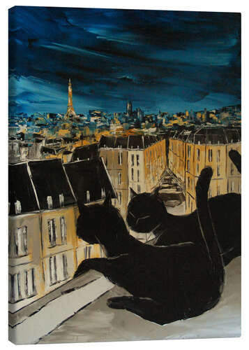 Canvas-taulu The roofs of Paris