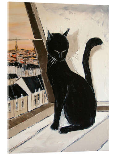 Acrylglasbild Paris der Katzen