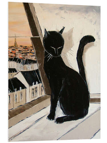 PVC print Paris of cats