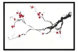 Gerahmter Kunstdruck Kirschblüte