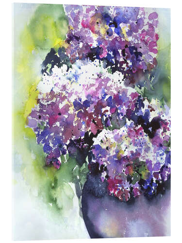 Acrylic print Hydrangeas