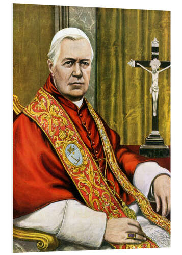 Hartschaumbild Pope Pius X