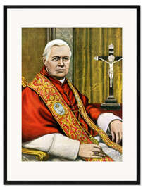 Inramat konsttryck Pope Pius X