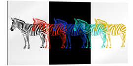 Gallery print zebra pop art parade