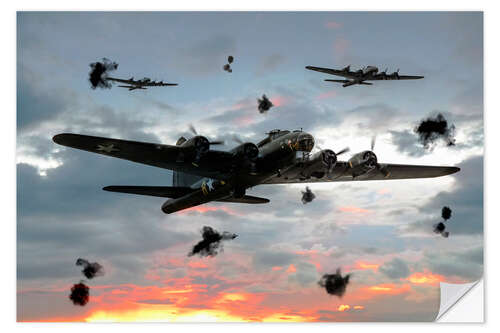 Sticker mural Memphis Belle