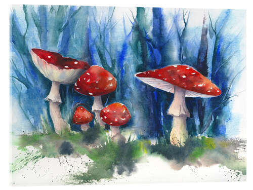 Acrylglas print Toadstools