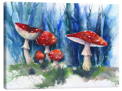 Canvas print Toadstools