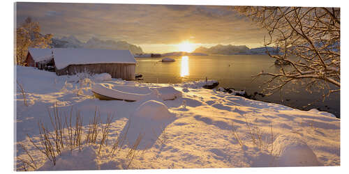 Acrylglasbild Lofoten Winter VII