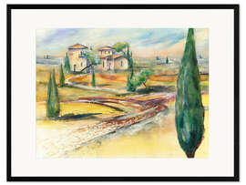 Framed art print Tuscany Villa