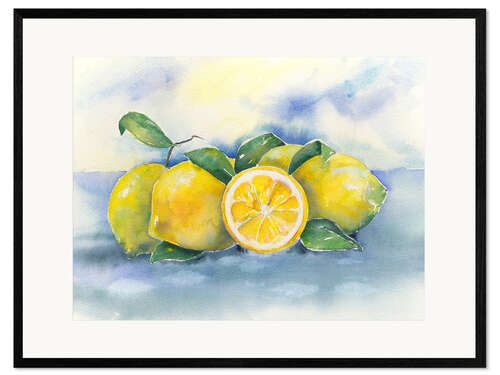 Framed art print Lemons