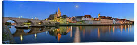 Leinwandbild Regensburg Stadtpanorama