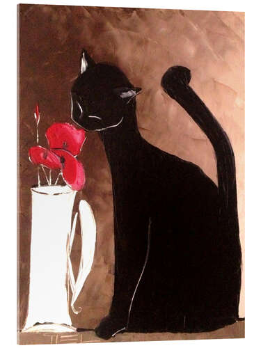 Quadro em acrílico Cat and Poppy