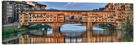 Lienzo Panorama Ponte Vecchio Florenz