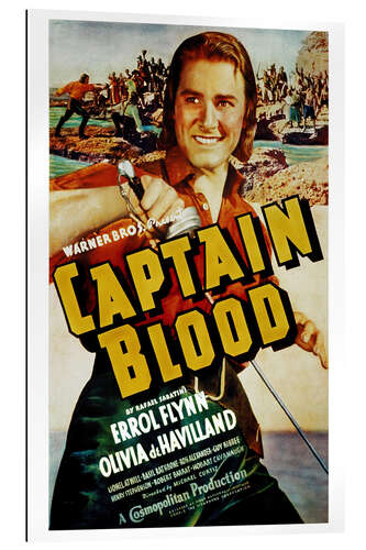 Cuadro de plexi-alu CAPTAIN BLOOD, Errol Flynn, 1935