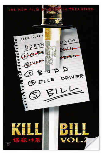 Muursticker Kill Bill: Vol. 2
