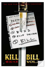 Selvklebende plakat Kill Bill: Vol. 2