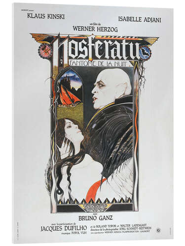 Acrylic print Nosferatu The Vampyre, French Poster