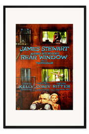 Gerahmter Kunstdruck Das Fenster zum Hof (englisch)