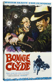 Canvas print BONNIE AND CLYDE, on Spanish