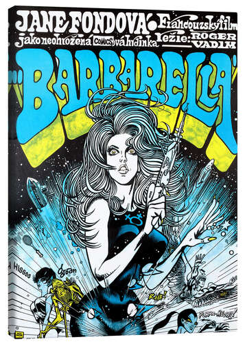 Leinwandbild Jane Fonda - Barbarella