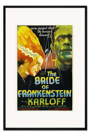 Gerahmter Kunstdruck Frankensteins Braut (englisch)
