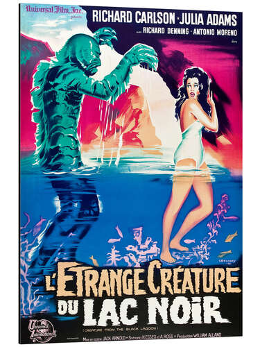 Aluminium print Creature from the Black Lagoon (French)