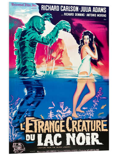 Foam board print Creature from the Black Lagoon (French)