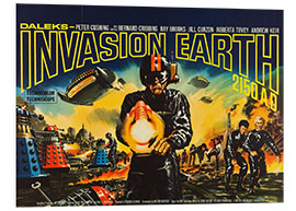 Foam board print DALEKS' INVASION EARTH: 2150 A.D., British 1966.