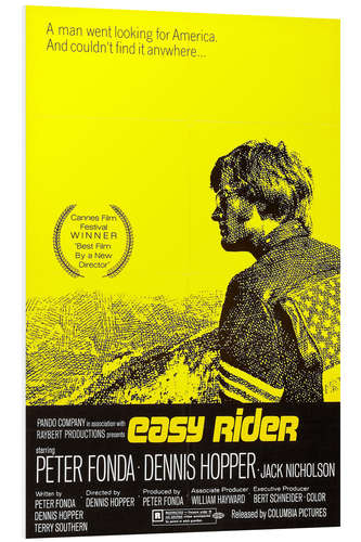 Quadro em PVC EASY RIDER, Peter Fonda, 1969