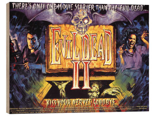 Wood print Evil Dead II