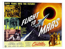 Foam board print FLIGHT TO MARS, 1951.