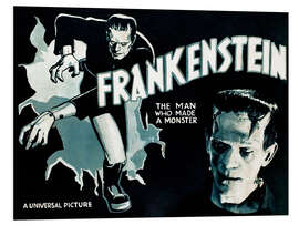 Foam board print Frankenstein - The Man Who Made a Monster