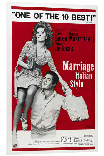 Quadro em PVC Marriage Italian Style