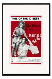 Gerahmter Kunstdruck Hochzeit auf italienisch (englisch)