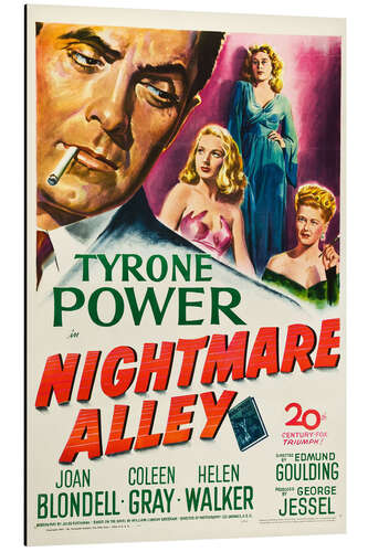 Cuadro de aluminio NIGHTMARE ALLEY, from left, Tyrone Power, Joan Blondell, Coleen Gray, Helen Walker, 1947